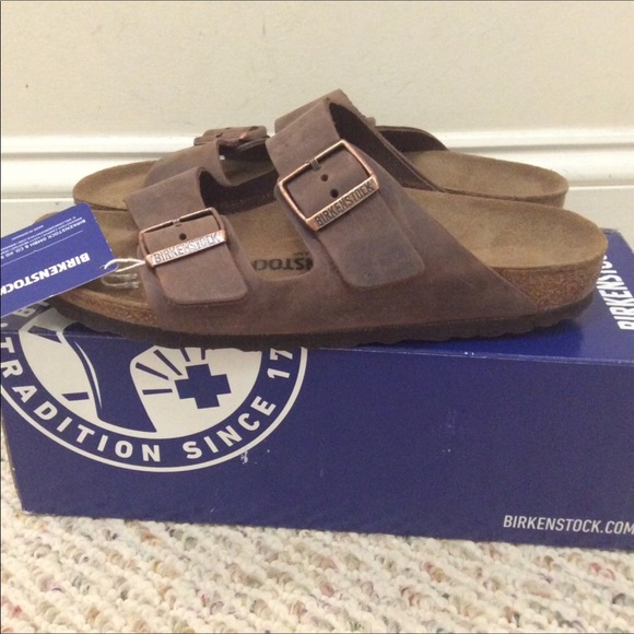 🆕 BIRKENSTOCK habana brown arizona leather sandal - Picture 3 of 8
